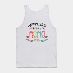 Happiness Is Being A Momo Wildflowers Valentines Mothers Day Tank Top